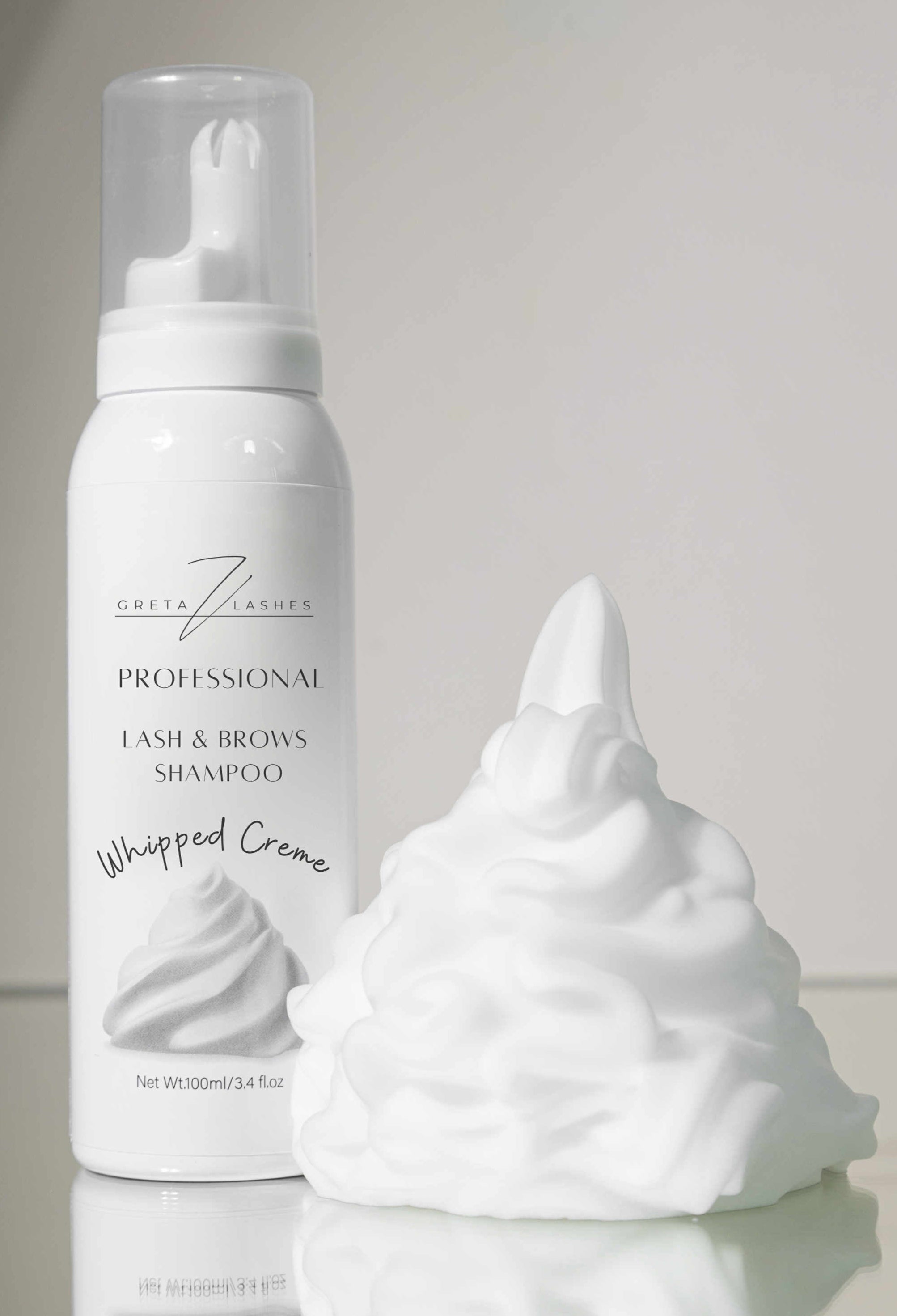 Blakstienų, antakių putos-šampūnas 100 ml.