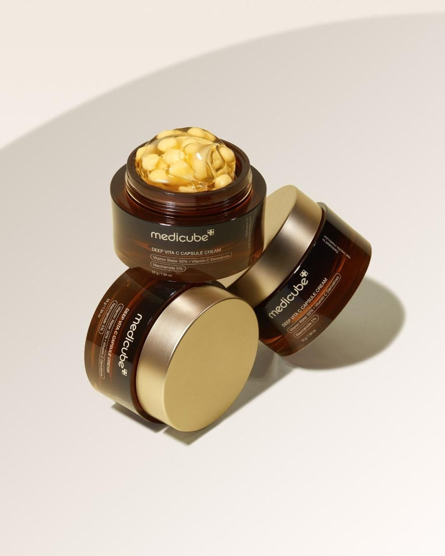 Medicube Deep Vita C Capsule Cream skaistinantis veido kremas su vitaminu C