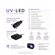 UV/LED Lempa blakstienų priauginimui