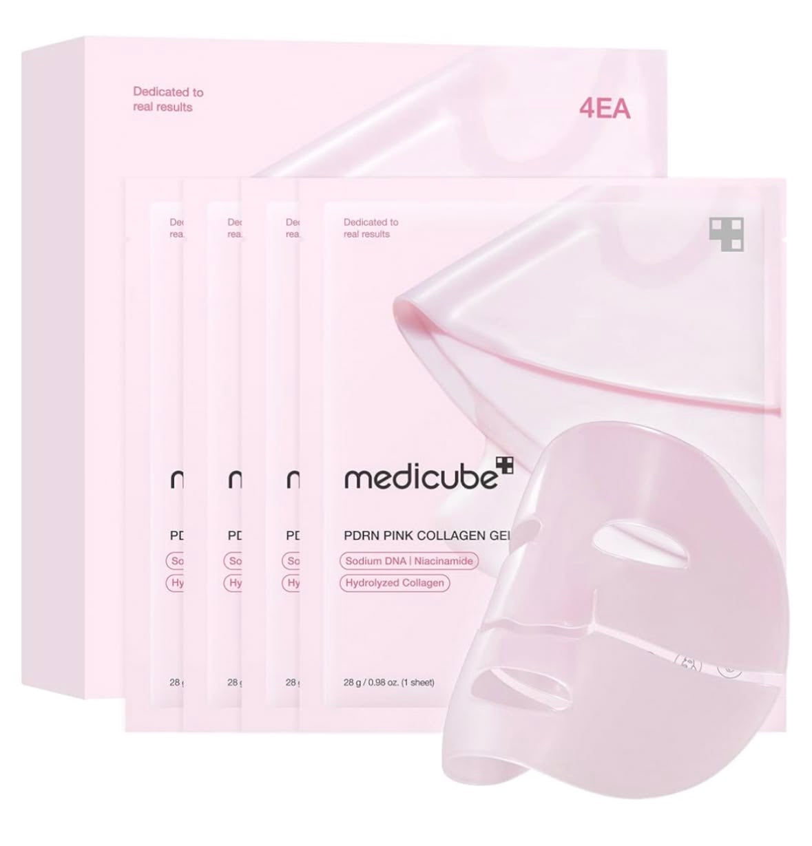 Medicube - PDRN Pink Collagen Jelly Gel Mask – Hidrogelio Stangrinamoji Veido Kaukė