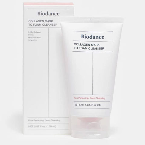 Biodance Collagen Mask To Foam Cleanser Kaukė ir valomosiomis putos 2 IN 1