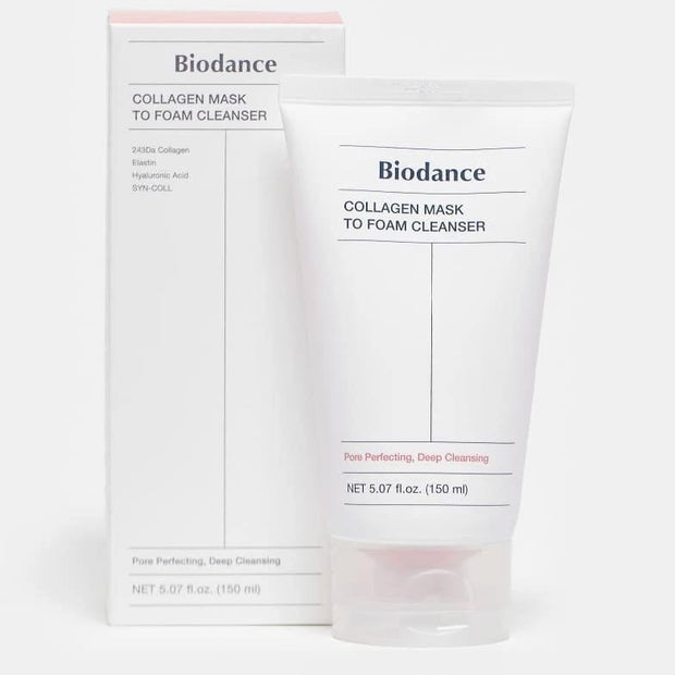 Biodance Collagen Mask To Foam Cleanser Kaukė ir valomosiomis putos 2 IN 1