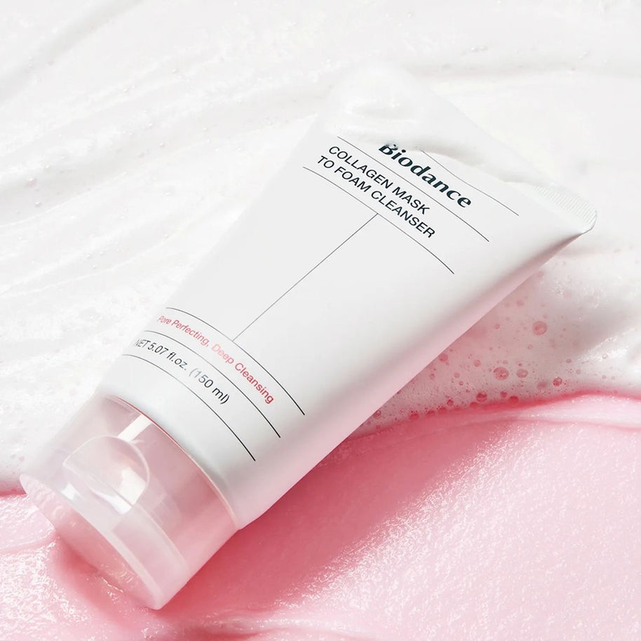 Biodance Collagen Mask To Foam Cleanser Kaukė ir valomosiomis putos 2 IN 1