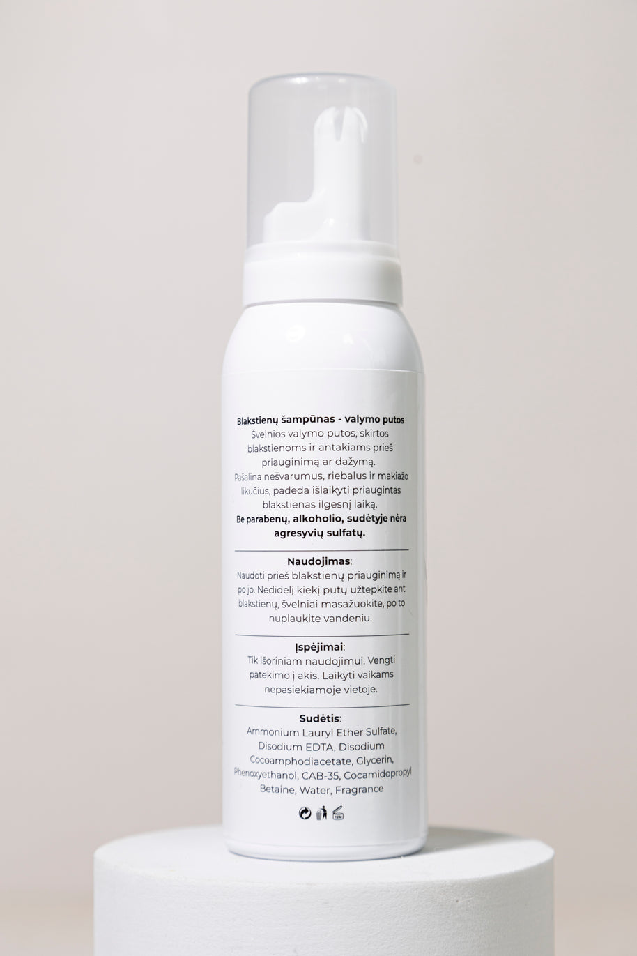 Blakstienų, antakių putos-šampūnas 100 ml.