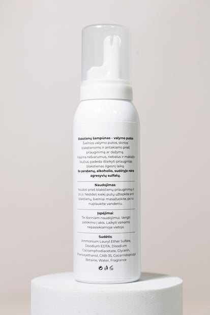Blakstienų, antakių putos-šampūnas 100 ml.