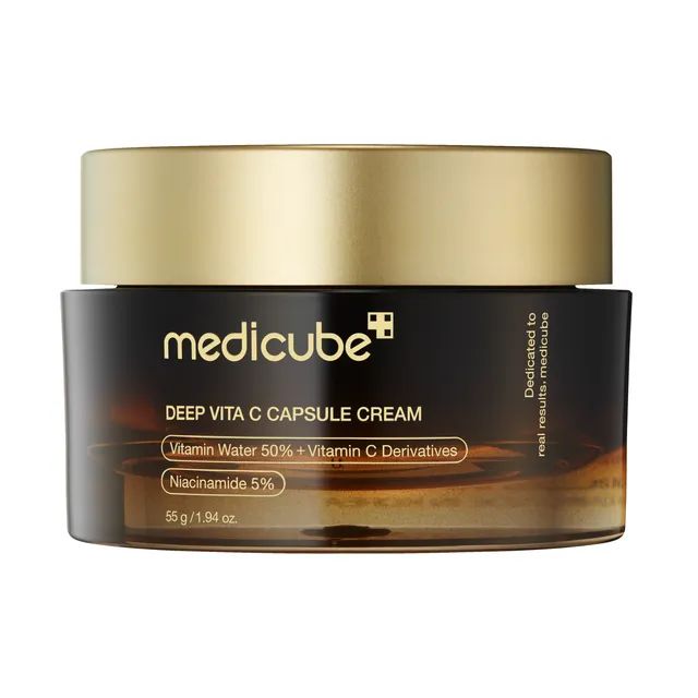Medicube Deep Vita C Capsule Cream skaistinantis veido kremas su vitaminu C