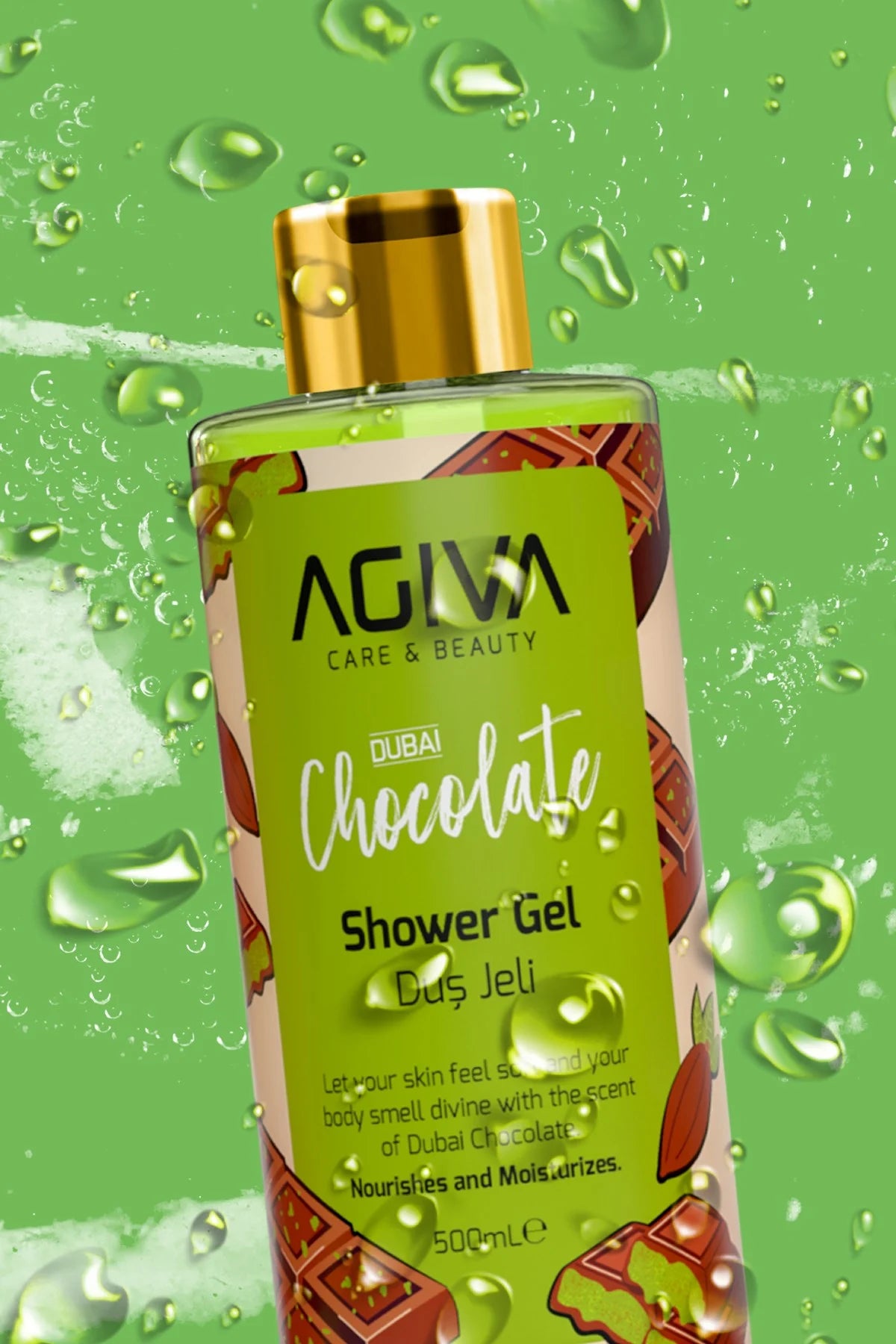 Agiva Dubai Chocolate dušo gelis, 500 ml