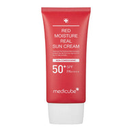 Medicube Red Moisture Real Sun Cream SPF50+ PA++++ – drėkinamasis kremas nuo saulės, 30 ml.